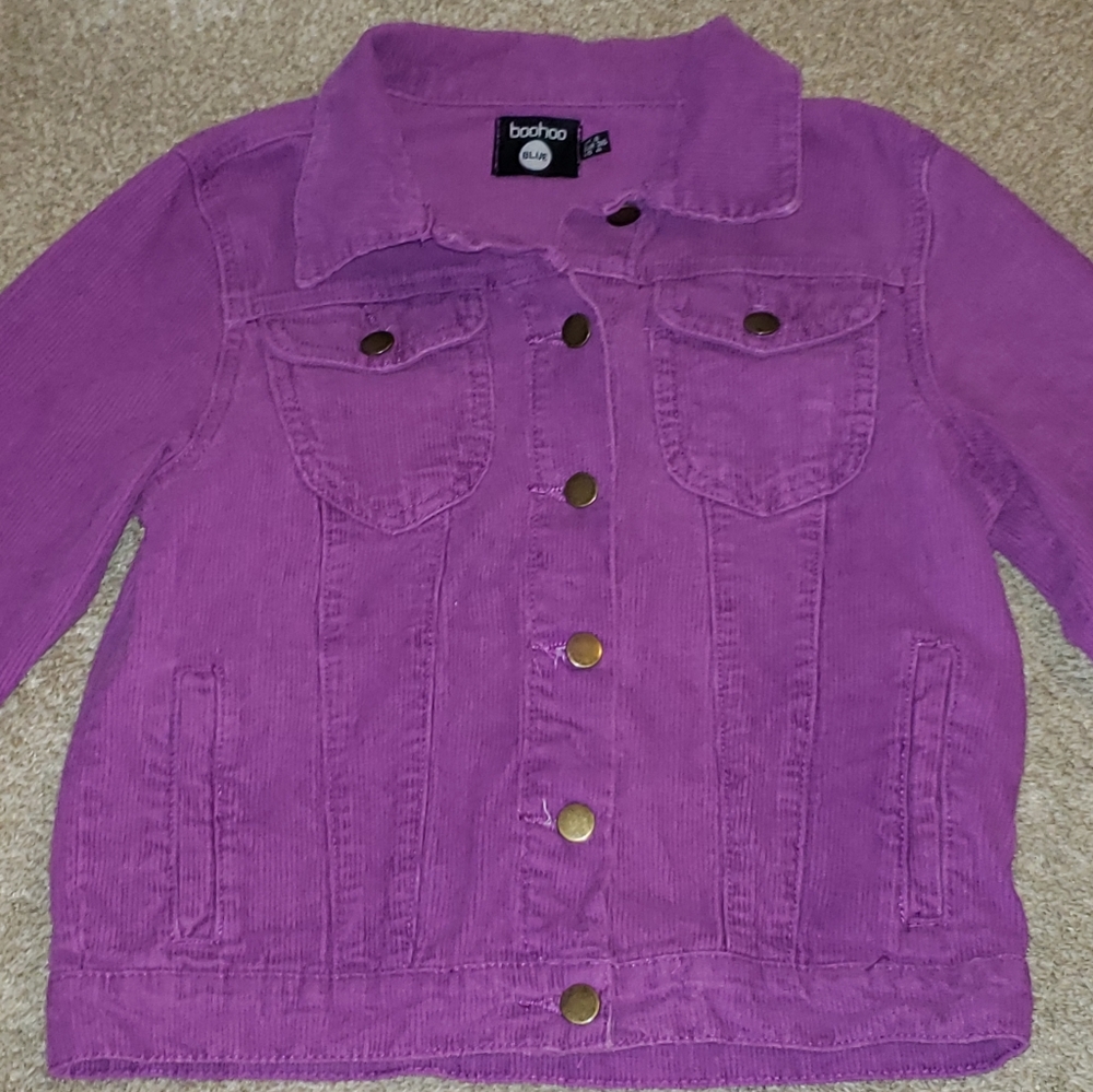 Boohoo Blue Corduroy Jacket